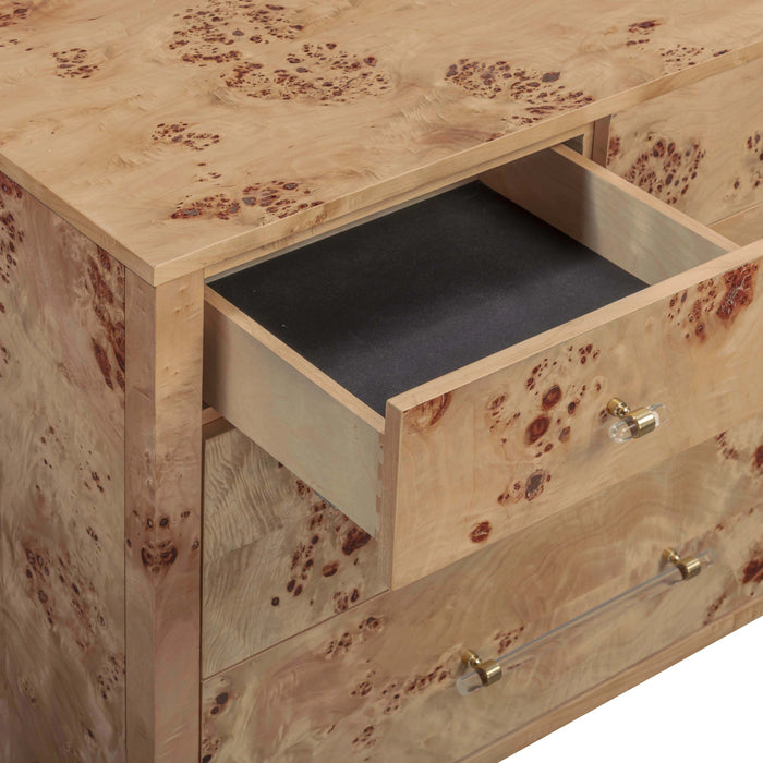 Brandyss 62" Burl 7-Drawer Dresser