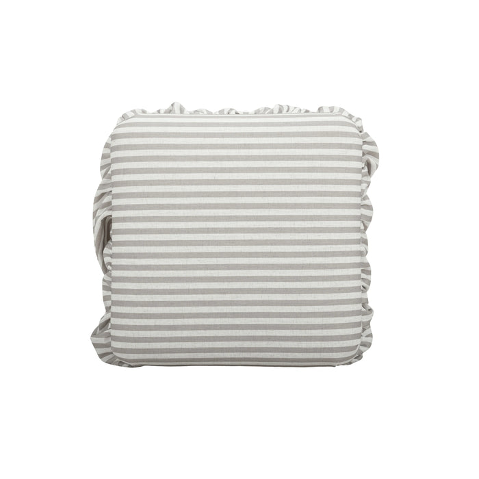 Gertrude Performance Linen Skirted Ottoman