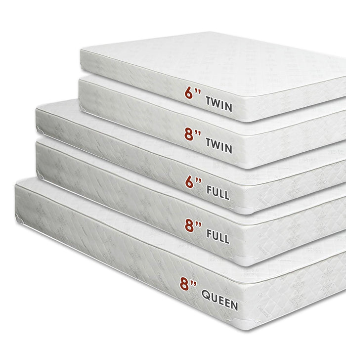 Daisy White 6" Bunkie Board Combo Mattress