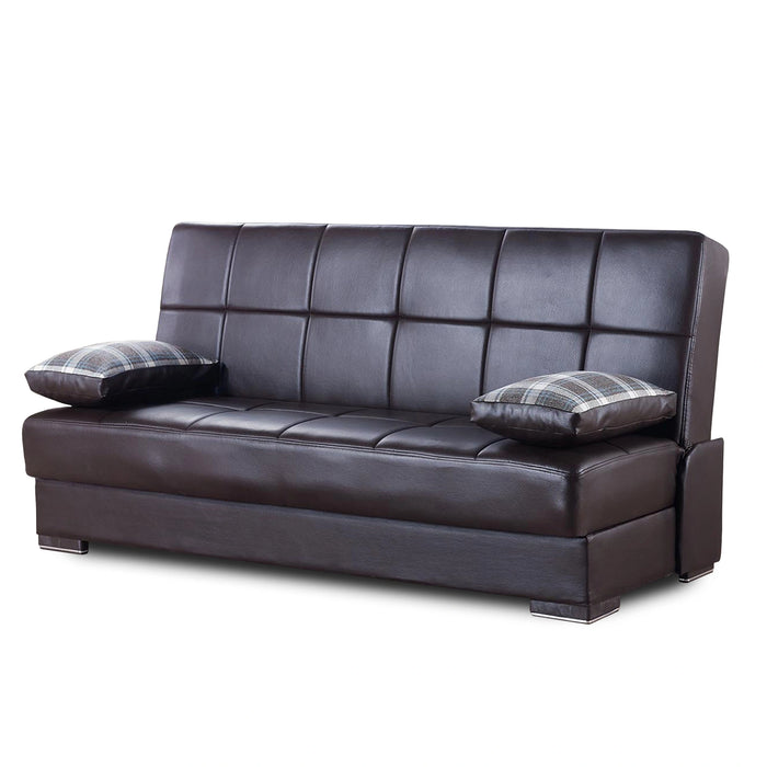Ottomanson Soho Collection Upholstered Convertible Sofabed with Storage