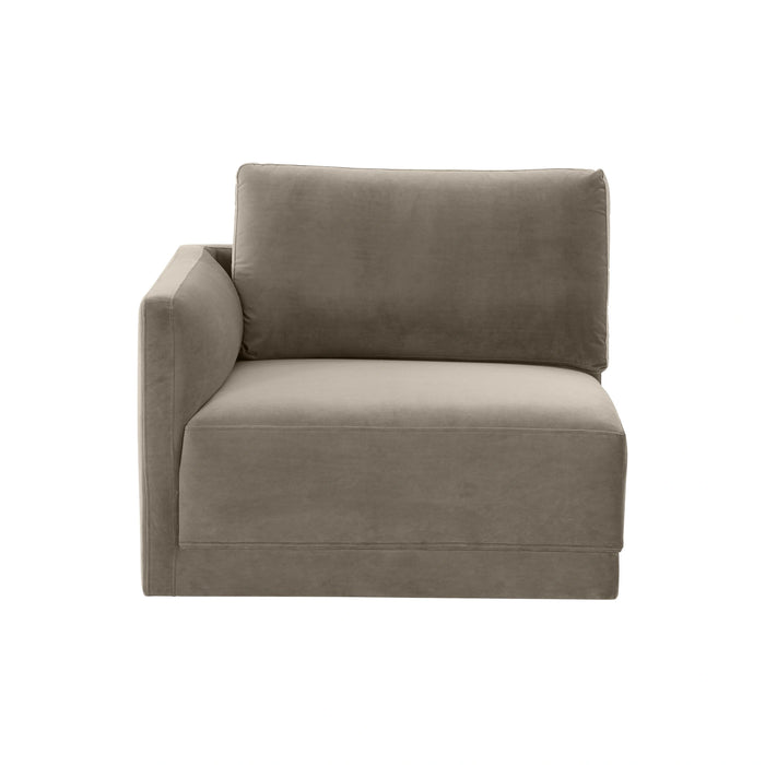 Willow Performance Velvet Modular RAF Corner Chair