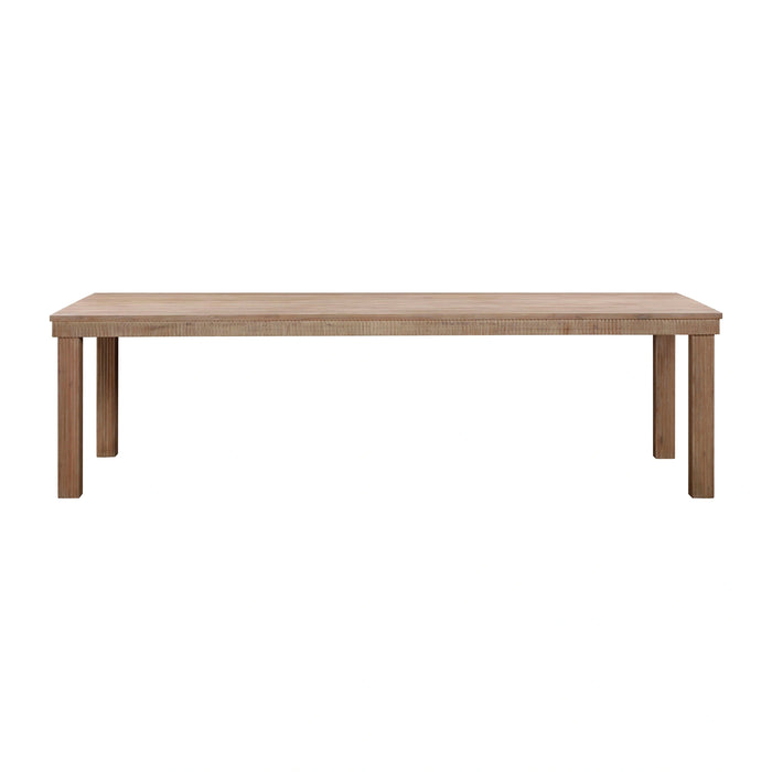 Cassie Natural Outdoor Rectangular Dining Table (75"-108")