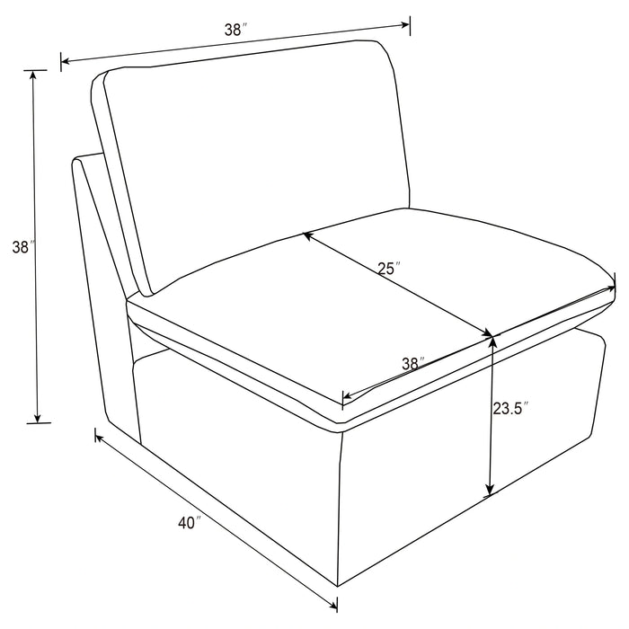 Collins Armless Chair
