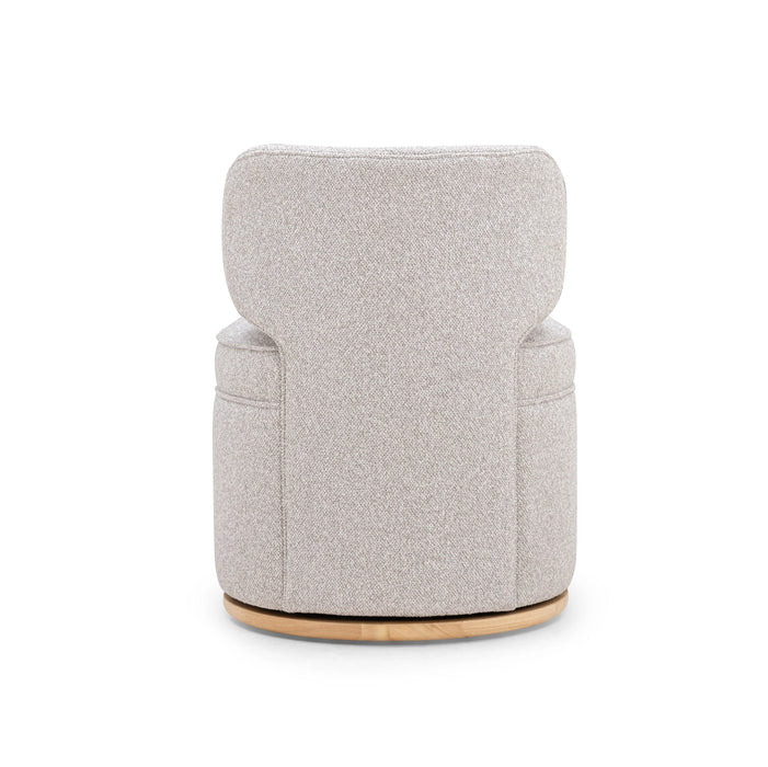 Amaya Grey Textured Performance Fabric Swivel Desk Chair