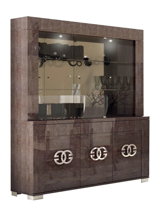 ESF Furniture Prestige 3-Door China in Walnut