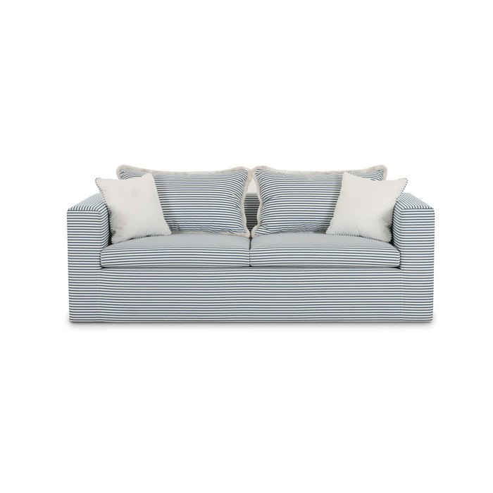 Salty 84.5" Striped Contract-Grade Indoor/Outdoor Sofa
