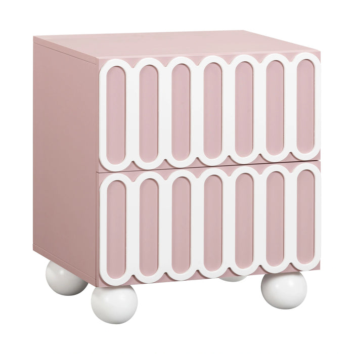 Tori 23" Motif 2-Drawer Nightstand