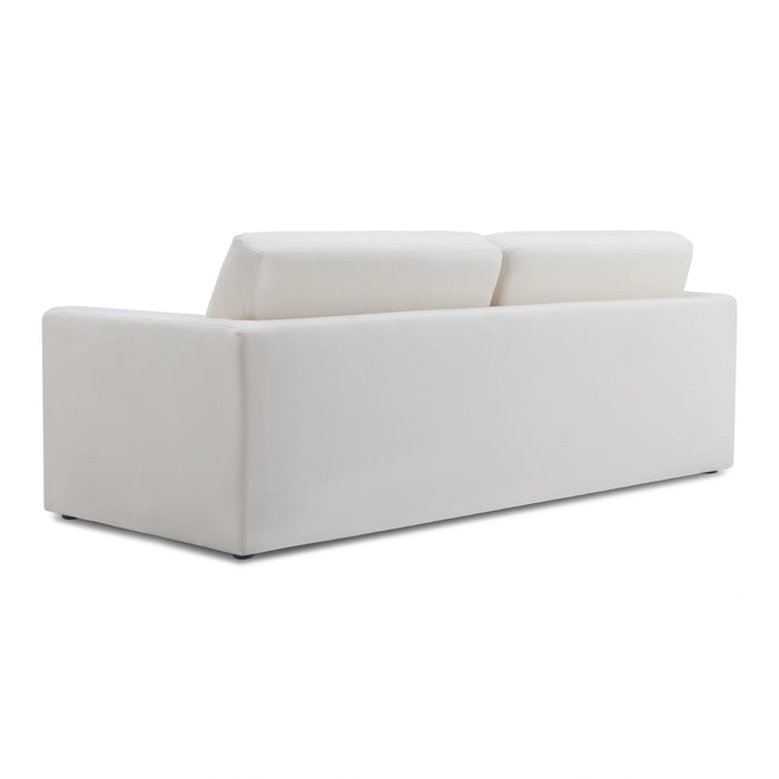 Ryan 91" Cream Upcycled Performance Linen Sofa Bed