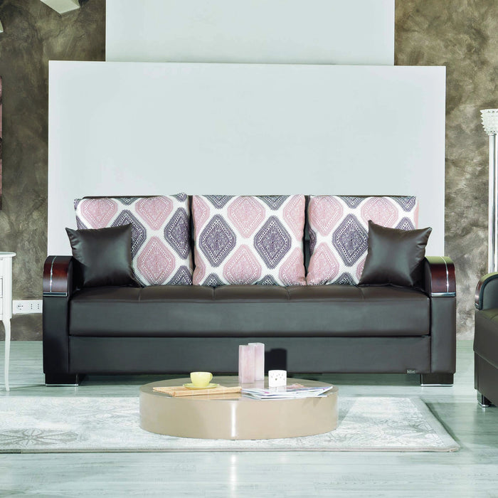 Ottomanson Mobimax Collection Upholstered Convertible Sofabed with Storage