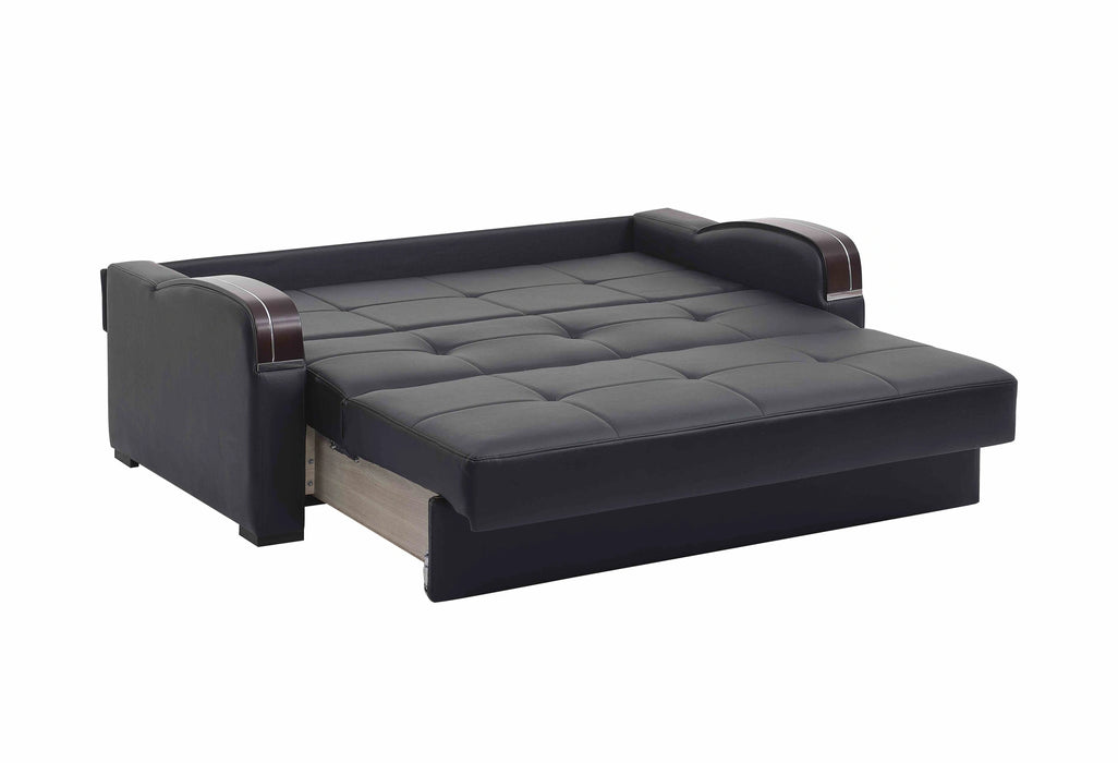 Ottomanson Sleep Plus Collection Upholstered Convertible Sofabed with Storage