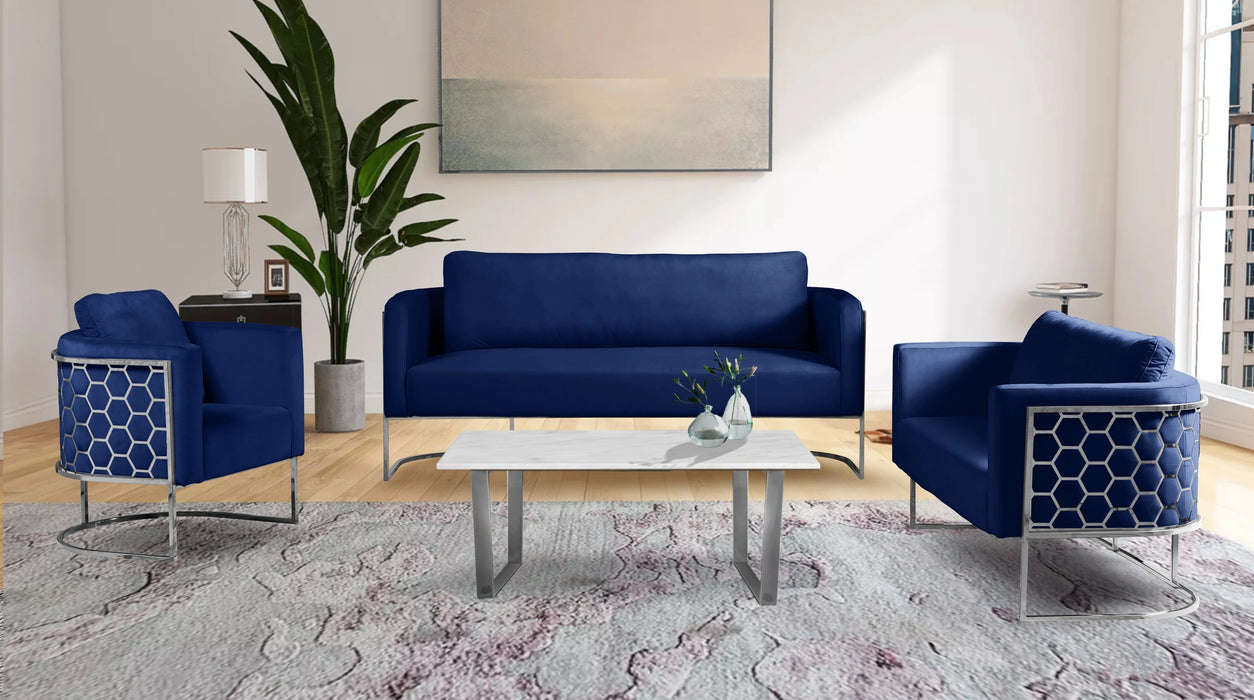 Casa Navy Velvet Chair