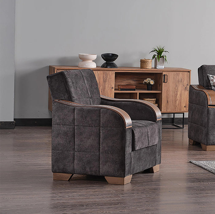 Ottomanson Sapphire Collection Convertible Armchair with Storage