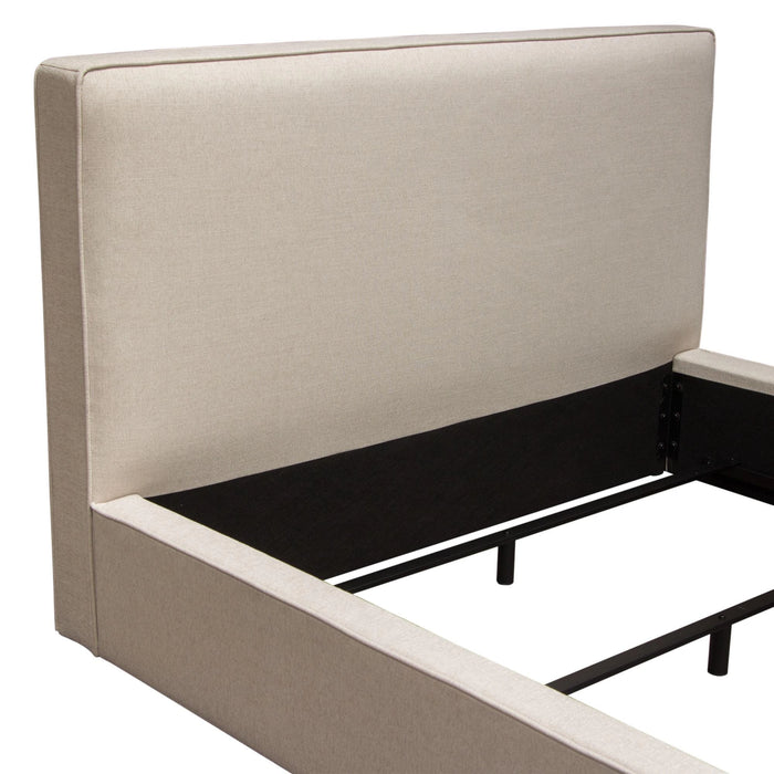 Cloud 43" Low Profile Queen Bed in Sand Fabric by Diamond Sofa