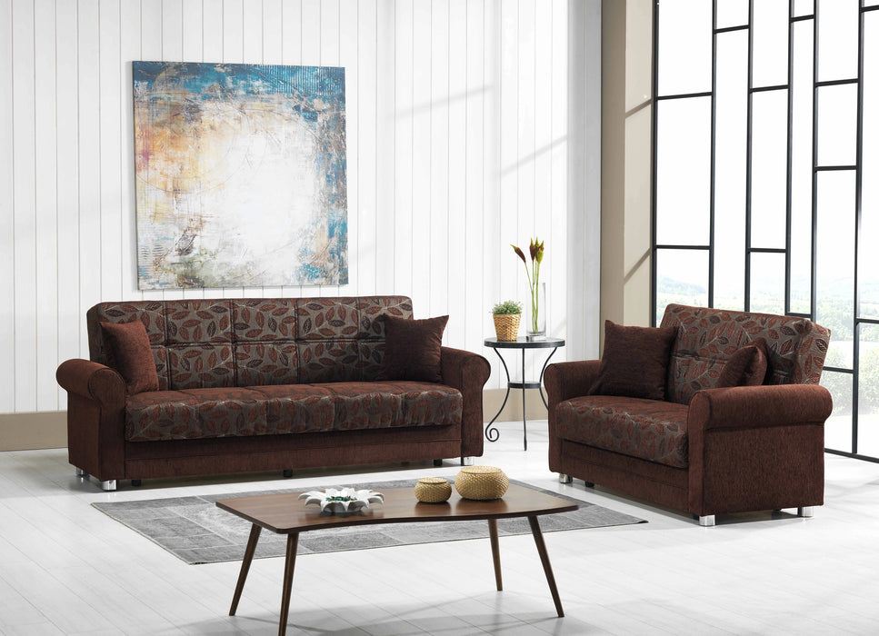 Ottomanson Rio Grande Collection Upholstered Convertible Sofabed with Storage