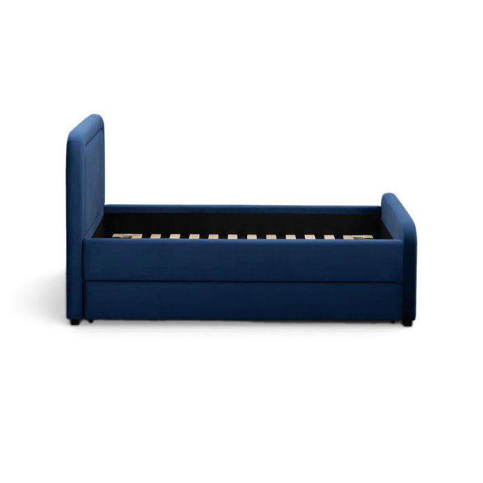 Briella Performance Velvet Trundle Bed in Twin