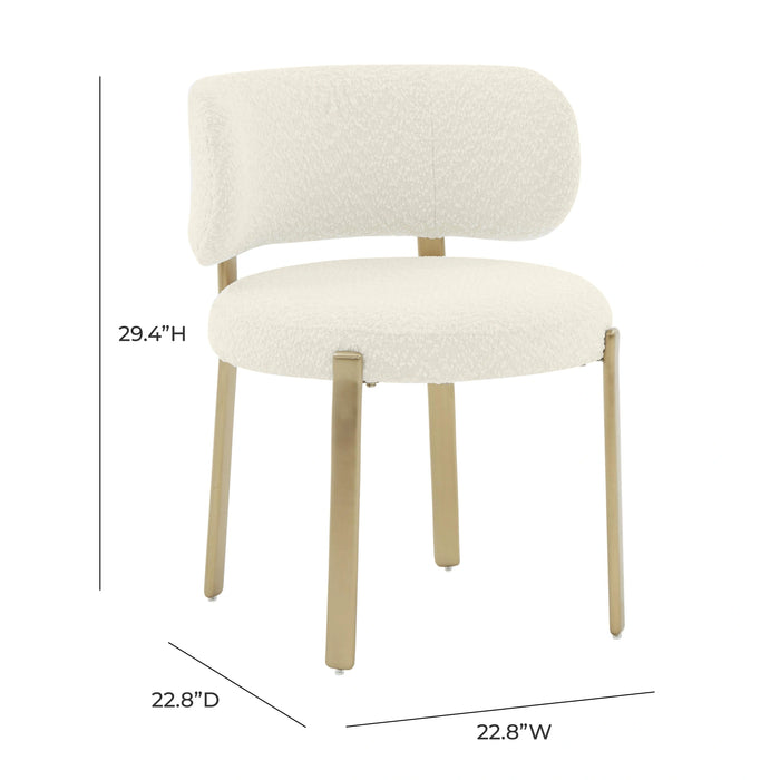 Margaret Cream Performance Linen Dining Chair