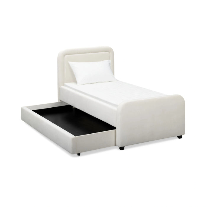 Briella Performance Velvet Trundle Bed in Twin