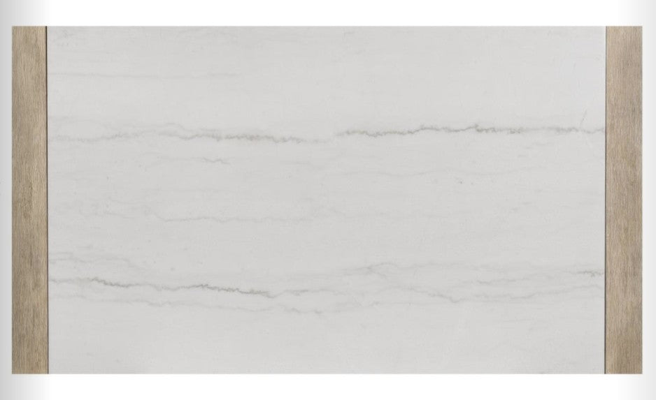 White Marble Top 50" Coffee Table - Home And Beyond