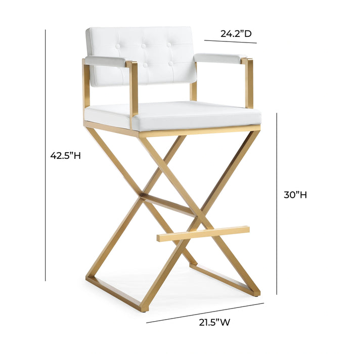 Director Performance Vegan Leather Stool