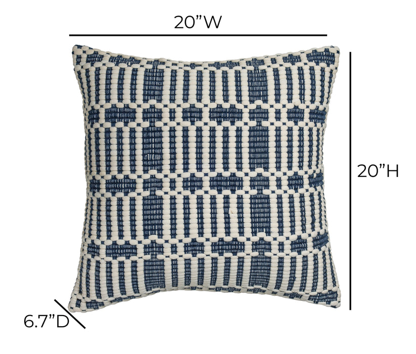 Maresh 20" Square Woven Throw Pillow