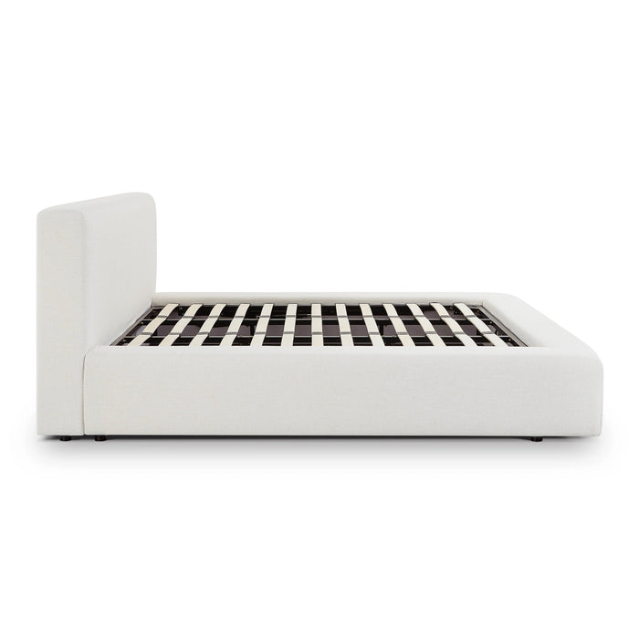 Meena Cream Upcycled Performance Linen Storage Bed