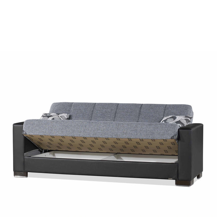 Ottomanson Armada Collection Upholstered Convertible Sofabed with Storage