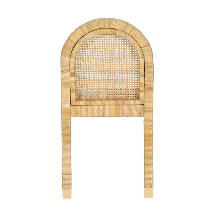 Amara Cream Contract-Grade Linen Arched Dining Chair