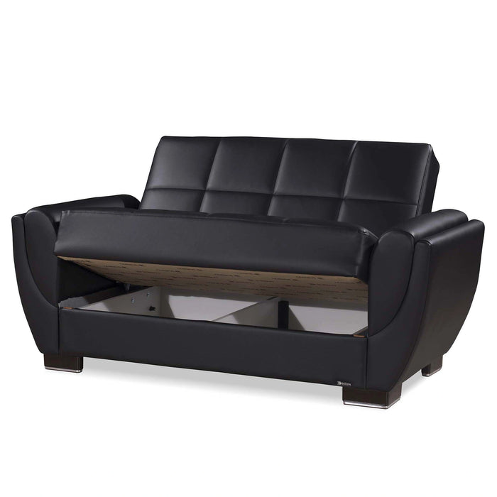 Ottomanson Armada Air Collection Upholstered Convertible Loveseat with Storage