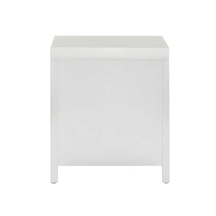 Patty 28" Rattan 2 Drawer Nightstand