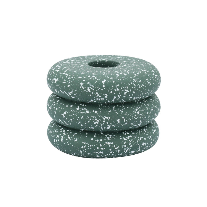 Gabby Speckled Stacked Candleholder