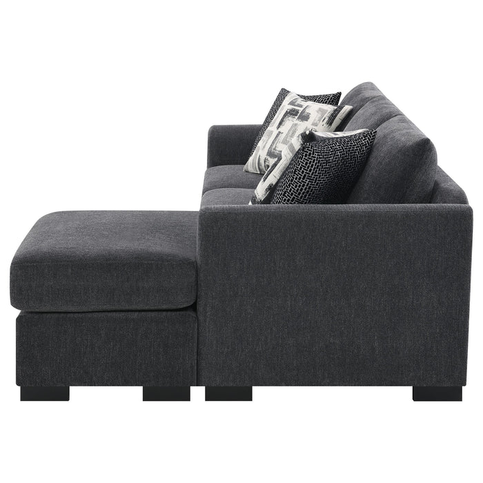Storey Upholstered Sleeper Sectional Chaise Sofa