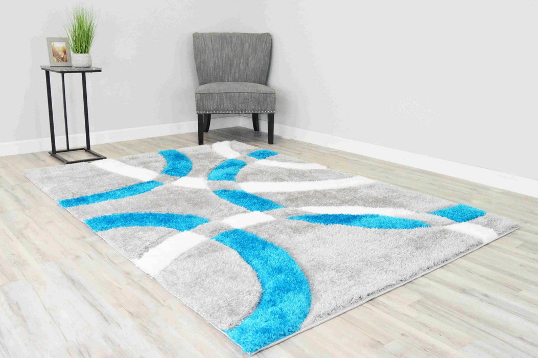 6491 Turquoise - 4D Shaggy