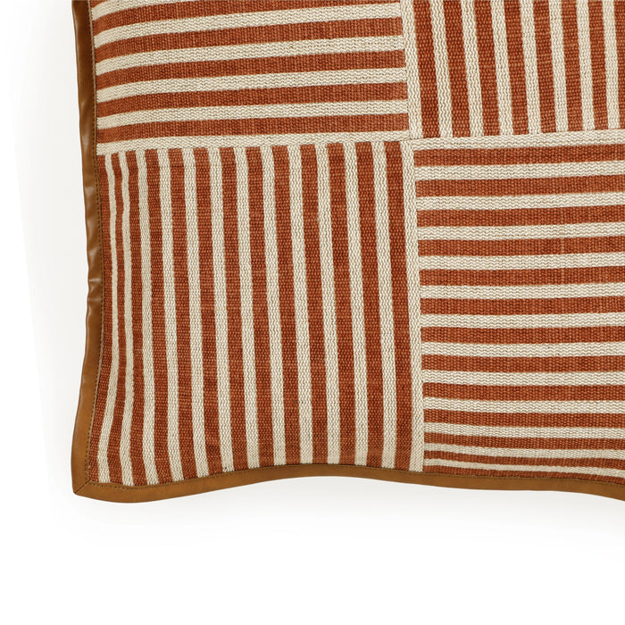 Kora 20" Cotton Jute Contract-Grade Throw Pillow