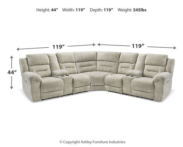 Family Den Power Reclining Sectional - Home And Beyond