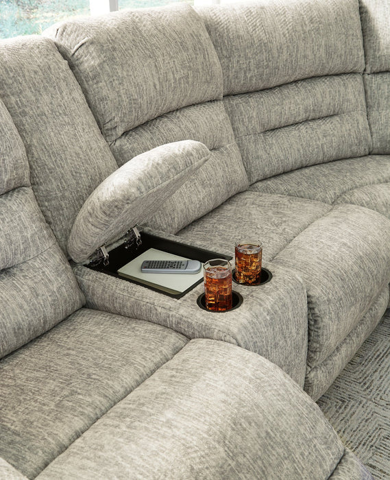 Family Den 3-Piece Power Reclining Sectional - Home And Beyond