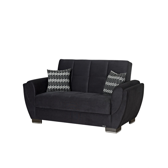 Ottomanson Armada Air Collection Upholstered Convertible Loveseat with Storage