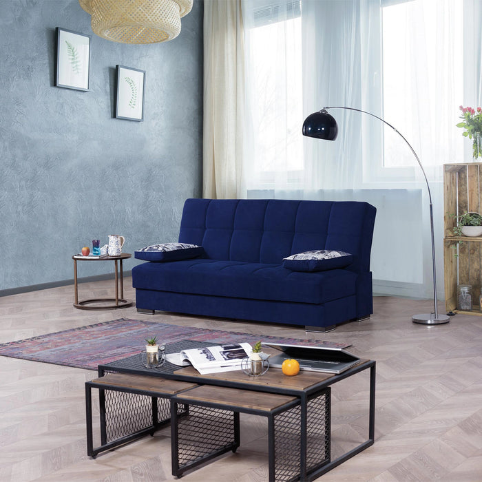 Ottomanson Soho Collection Upholstered Convertible Sofabed with Storage