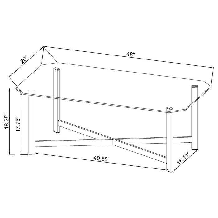 Cronin Glass Top Coffee Table