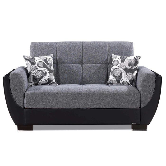 Ottomanson Armada Air Collection Upholstered Convertible Loveseat with Storage