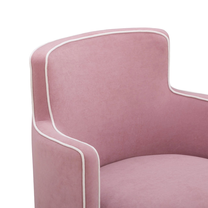 Passe Tasseled Velvet Swivel Accent Chair