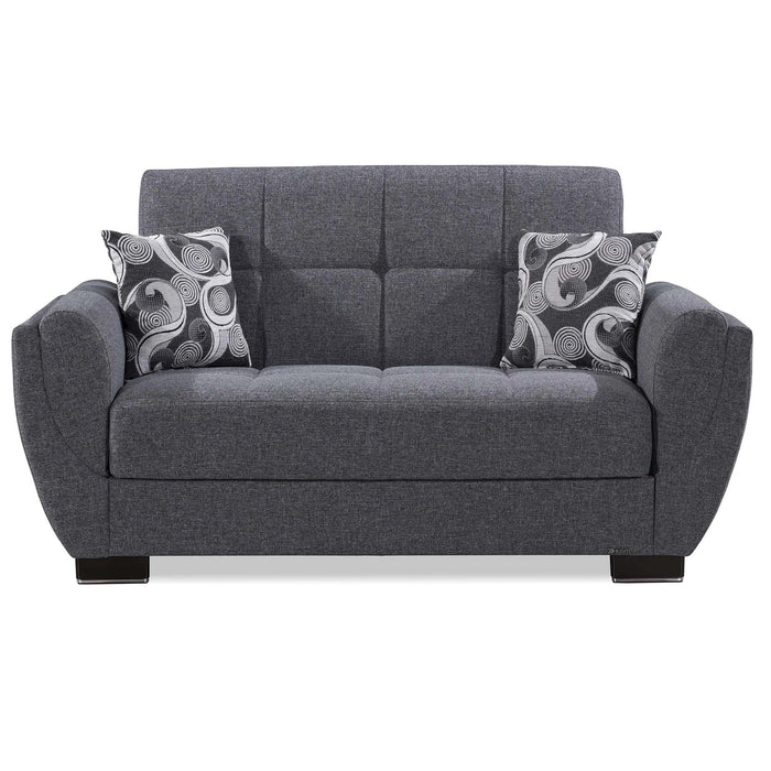 Ottomanson Armada Air Collection Upholstered Convertible Loveseat with Storage