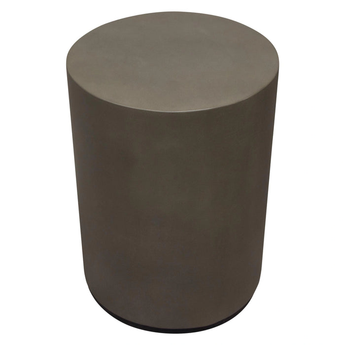 Montage Round Natural Cement End Table by Diamond Sofa