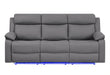 U6026 Pu 72A Reclining Sofa with LED