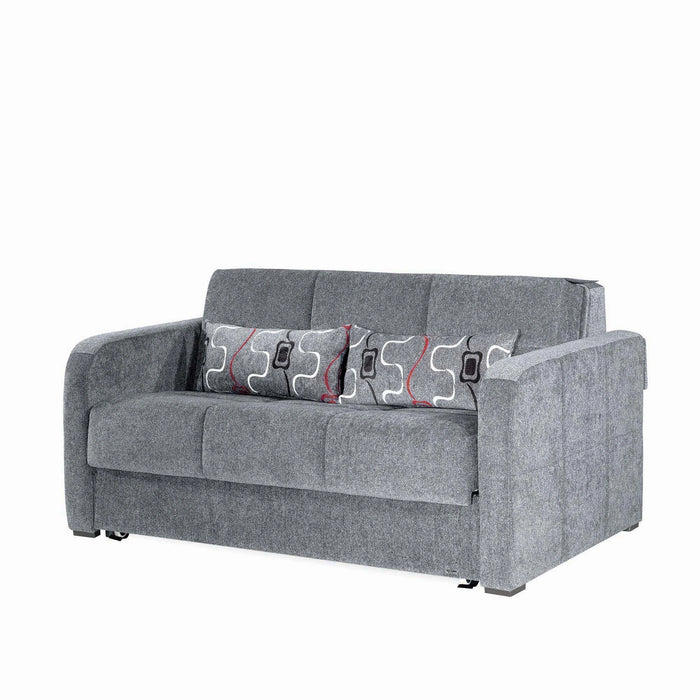 Ottomanson Ferra Fashion Collection Upholstered Convertible Sofabed with Storage