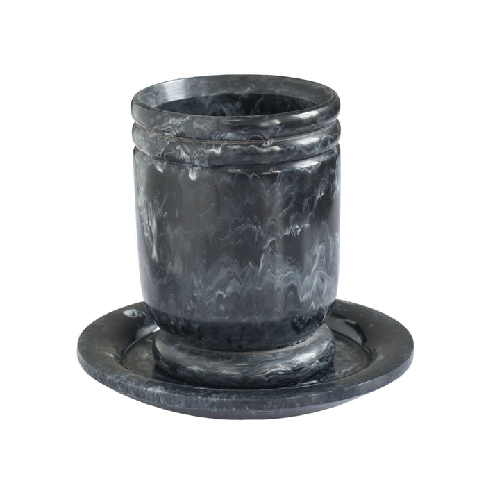 Channeled Swirl Resin Kiddush Cup