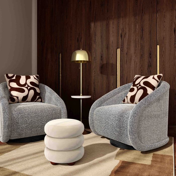 Rory Performance Boucle Swivel Accent Chair