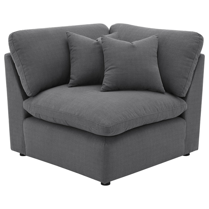 Hobson Upholstered Corner Charcoal