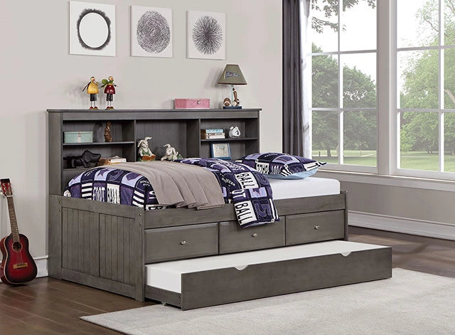 TIBALT DayBed w/ Trundle, Dark Gray
