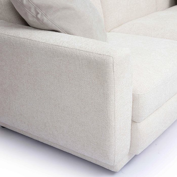 Perry 5-Piece Cream Performance Chenille Modular L-Sectional