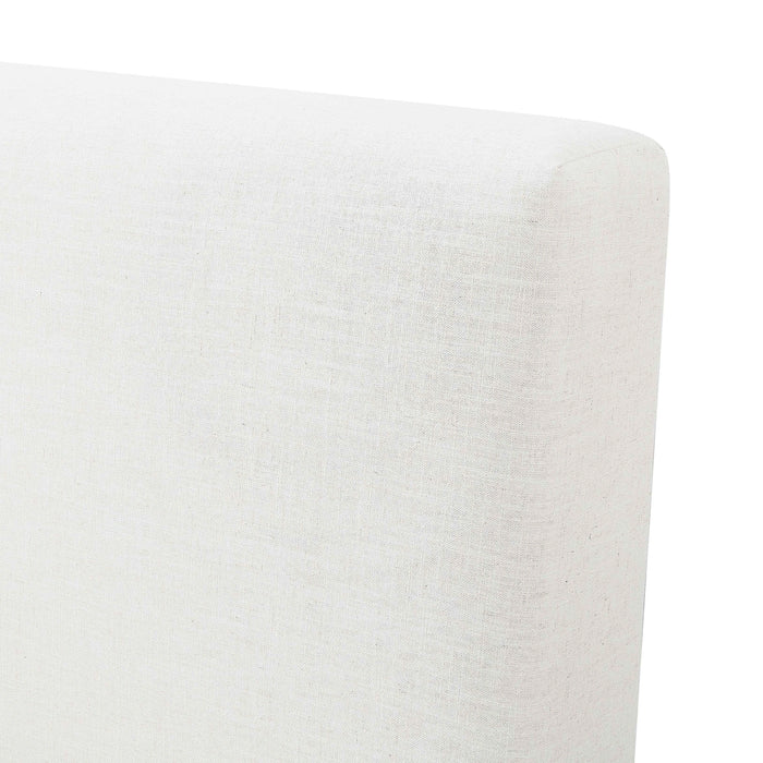 Meena Cream Upcycled Performance Linen Storage Bed